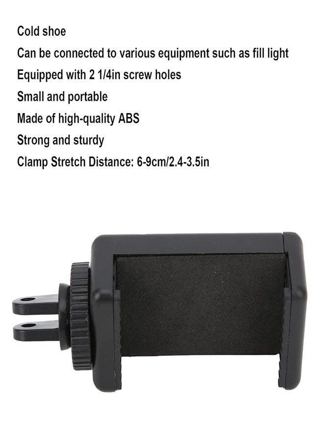 SHOPEE Universal Cell Phone Holder Clip Adapter with 1/4 Adapter for 56-85mm Smart Cell Phone Tripod Self Timer Handheld Grip Self-Portrait Monop (Phone Holder + 1/4 Adapter) - Image 3