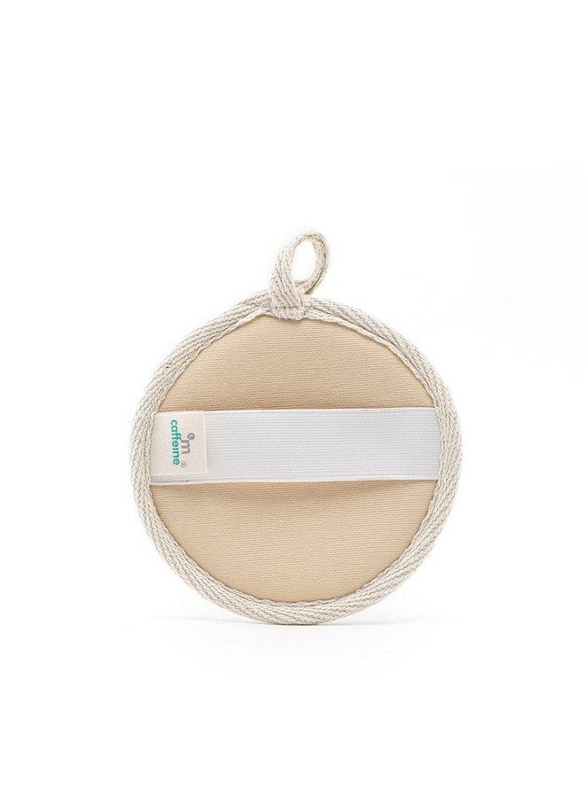 إم كافيين ليفة مقشرة لإزالة الجلد الميت مصنوعة من ألياف الرامي الطبيعية 100% لطيفة على البشرة مستدامة للجنسين سهلة التعليق - Image 2