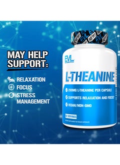 EVLUTION NUTRITION Evolution Nutrition, L-Theanine, 200 mg, 60 Veggie Capsules  - Image 3