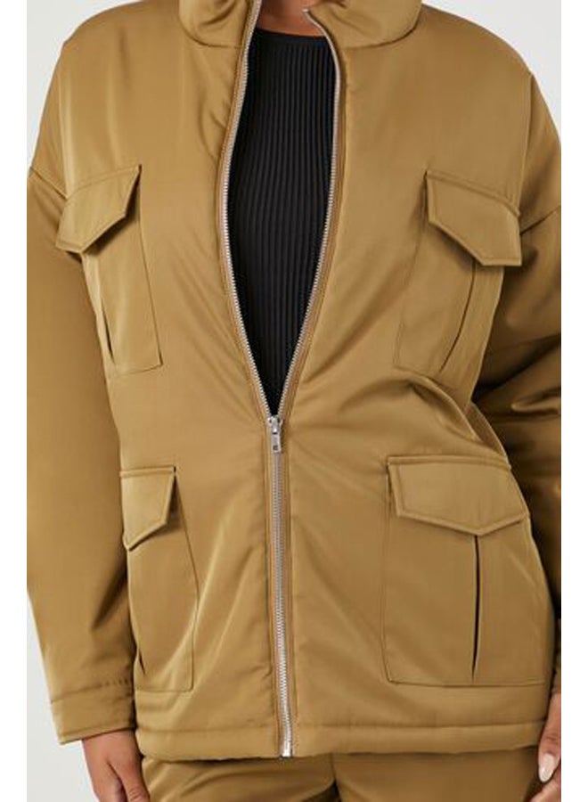FOREVER 21 Multi-Pocket Cargo Shacket - Image 5