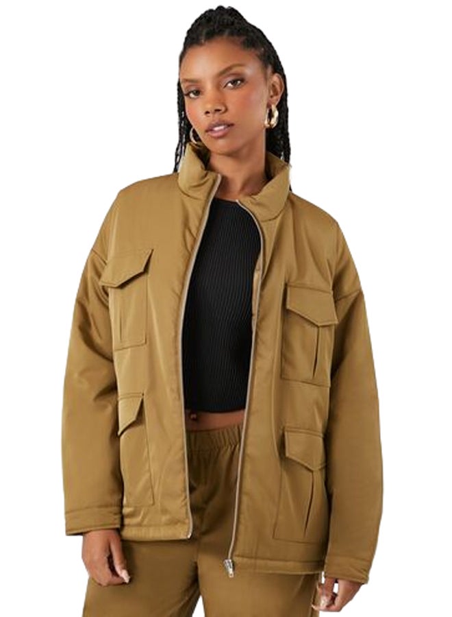 FOREVER 21 Multi-Pocket Cargo Shacket - Image 1