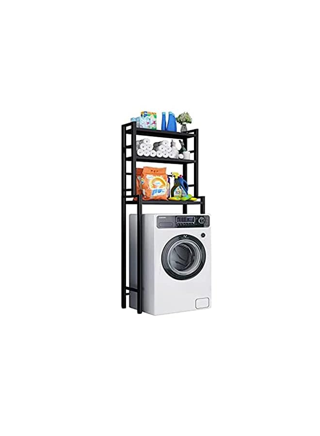 U-HOOME The Toilet Storage Rack，U-HOOME 2 in 1 Washing Machine Shelf,Bathroom Corner Stand Storage Organizer Over The Washing Machine,Bathroom Space Saver Length Adjustable,Strong Sturdy - Image 2