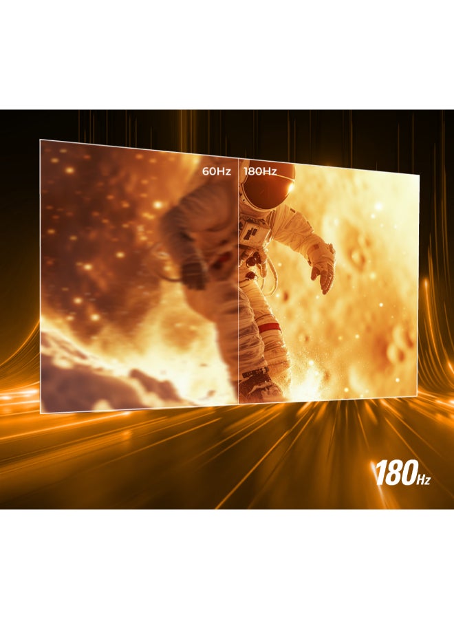 AOC 27G15N 27"(VA Panel) Gaming Monitor, FHD 1920×1080 Display, 180Hz, 1ms(GtG), HDR10, HDMI 2.0 x 1, DisplayPort 1.4 x 1, Adaptive Sync, 16.7 M Display Colors, Height adjustable, Swivel: -30° ~30°,Tilt: -5° ~23°, Black & Red Black - Image 4