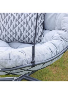 DANUBE HOME Loria Swing Chair Garden Swing Chairs With Soft Cushion Modern Design Hanging Chair Heavy Duty Swing Chairs For Indoor Outdoor Garden  - Image 4