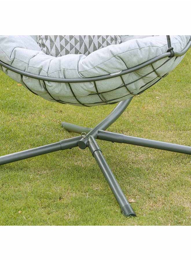 DANUBE HOME - Loria Swing Chair Garden Swing Chairs With Soft Cushion Modern Design Hanging Chair Heavy Duty Swing Chairs For Indoor Outdoor Garden - Image 1