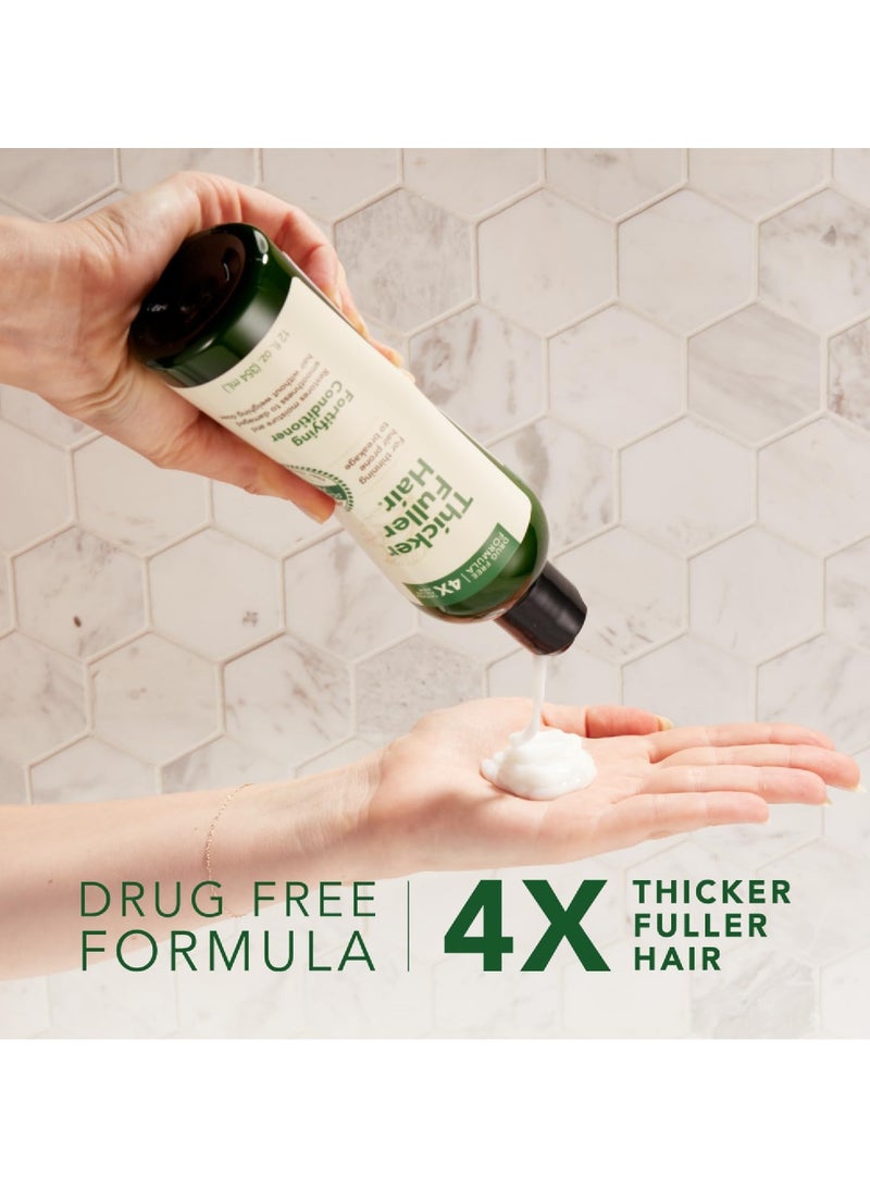 Thicker Fuller Hair Fortifying Conditioner – Lightweight Hydration for Thinning Hair – Smooths, Strengthens, and Nourishes with Mongongo Oil & Green Coffee – 354ml - Image 4