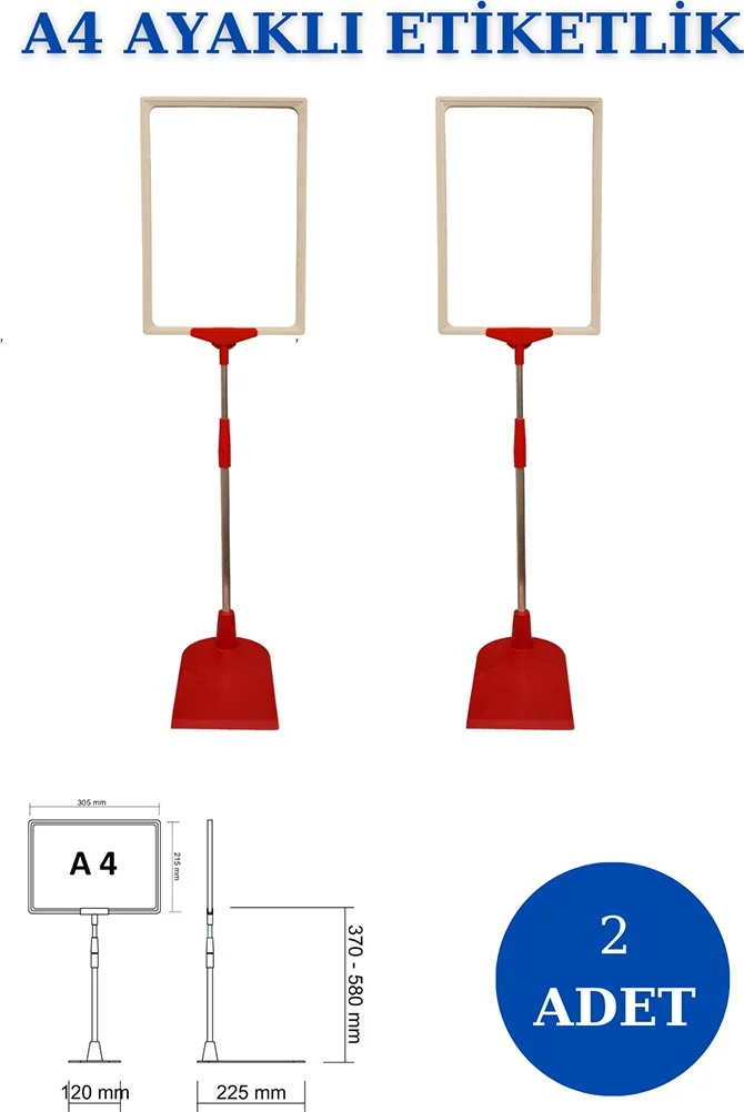 اسطنبول مانكين Istanbul Mannequin 2 Pieces Red White A4 Footed Tag Holder Basket Tag Framed Tag Holder Donkey Hang Tag