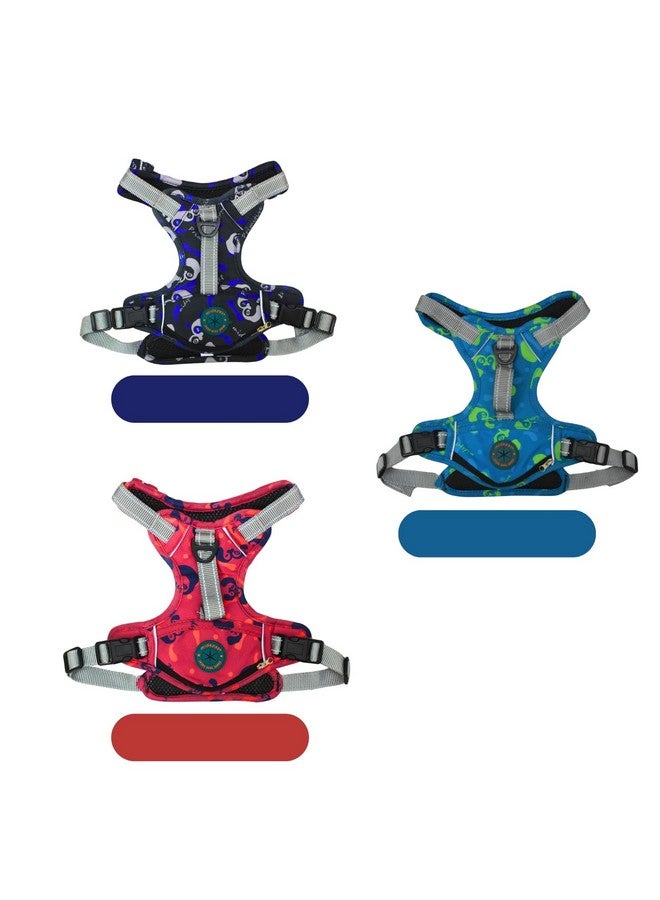 Emily Pets No Pull Dog Harness, No Choke Reflective Dog Vest, Adjustable Pet Harnesses With Easy Control Padded Handle For Small Medium Large Dogs(Pink, L) - Image 3