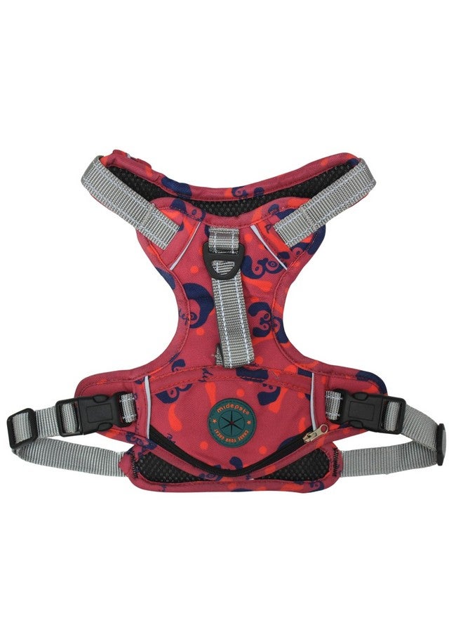 Emily Pets No Pull Dog Harness, No Choke Reflective Dog Vest, Adjustable Pet Harnesses With Easy Control Padded Handle For Small Medium Large Dogs(Pink, L) - Image 1