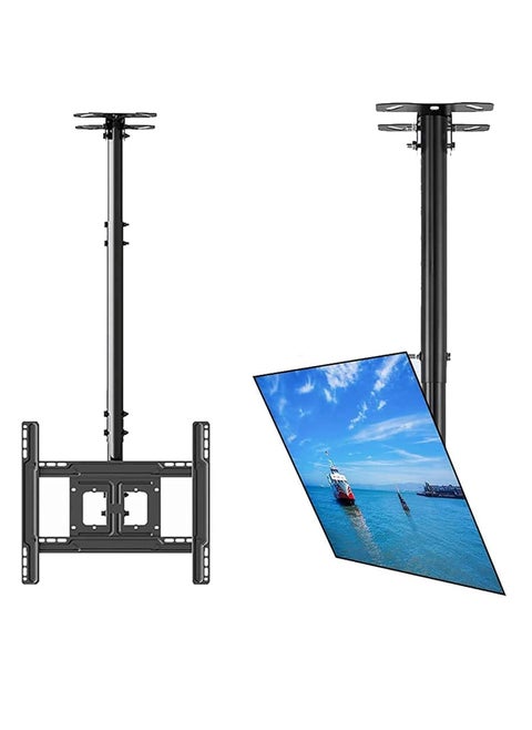 Audiovan Adjustable Clear LED TV Stand, Wall Mounted Bracket for LED and 4K LCD TVs, Suitable for 32-70 Inch Flat Screen, Adjustable Height, Tilt and Swivel
