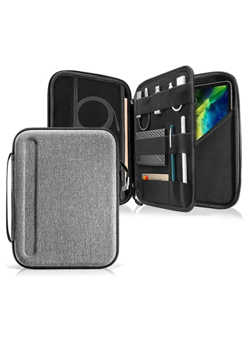 general Case for iPad Pro 11-inch(3rd/2nd/1st Gen) M1 5G 2021-2018, 10.9-inch iPad Air 4, 10.2-in iPad 9th/8th/7th Gen with Keyboard, Carrying Storage Sleeve Bag with Accessories Compartment - Image 1