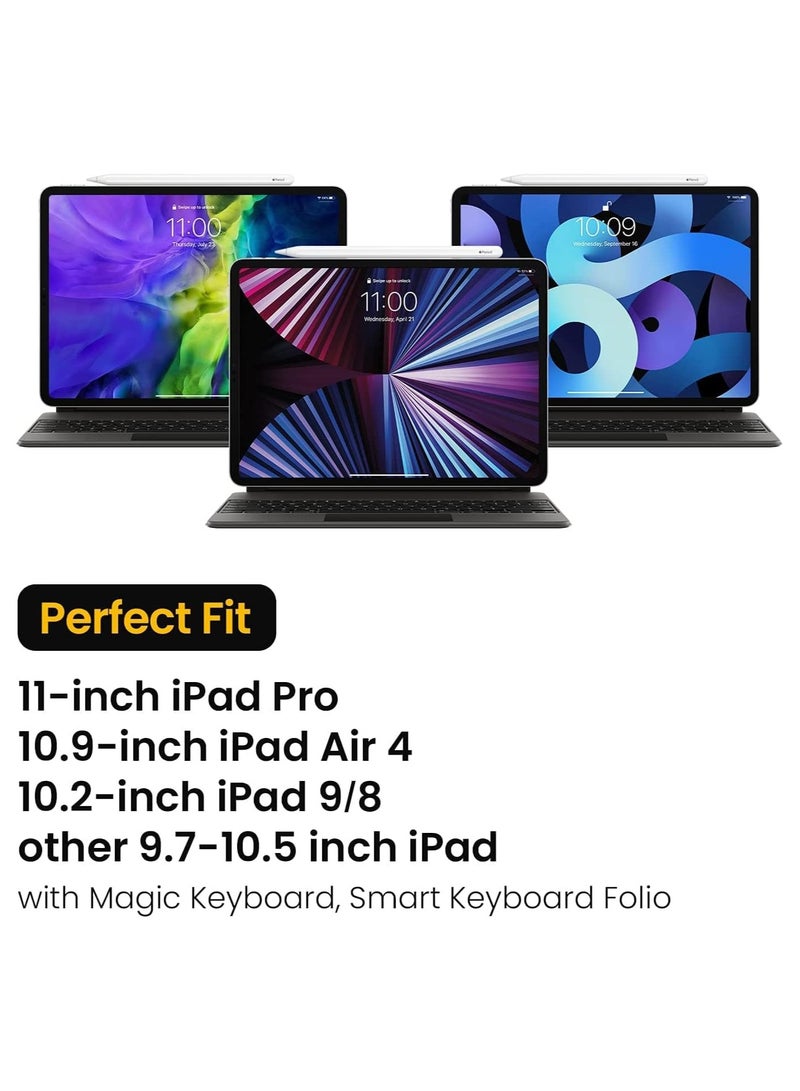 general Case for iPad Pro 11-inch(3rd/2nd/1st Gen) M1 5G 2021-2018, 10.9-inch iPad Air 4, 10.2-in iPad 9th/8th/7th Gen with Keyboard, Carrying Storage Sleeve Bag with Accessories Compartment - Image 2