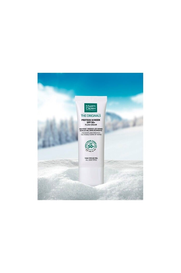 مارتيديرم كريم مارتيديرم الأصلي بروتيوس سكرين فلويد لجميع أنواع البشرة بعامل حماية من الشمس 50+، 40 مل - Image 3