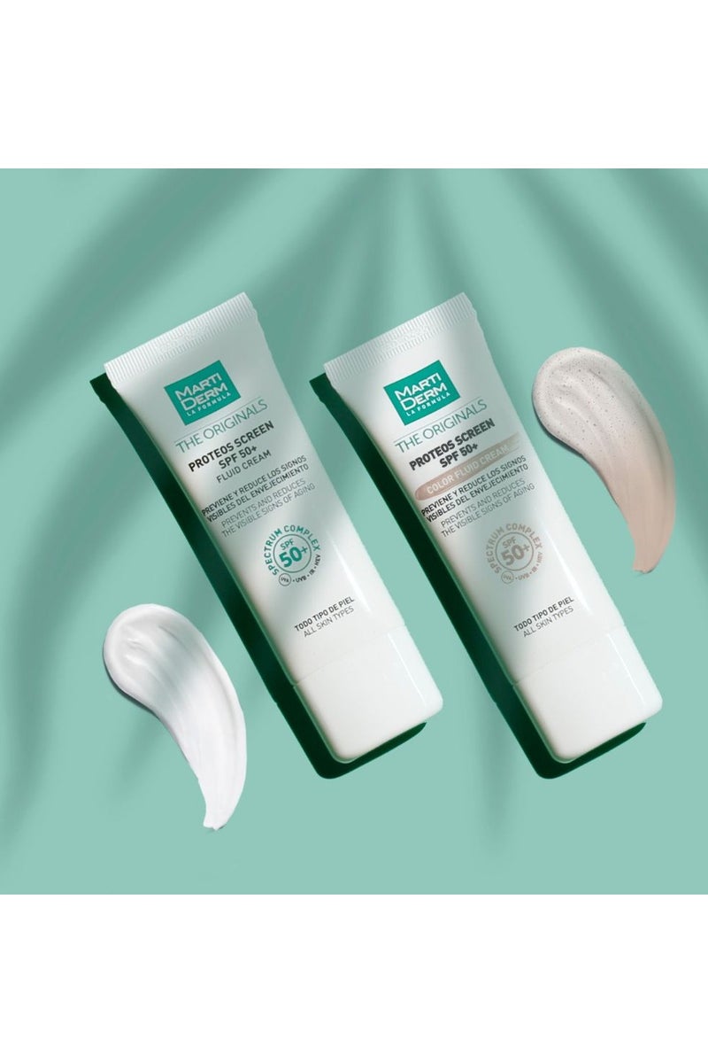 مارتيديرم كريم مارتيديرم الأصلي بروتيوس سكرين فلويد لجميع أنواع البشرة بعامل حماية من الشمس 50+، 40 مل - Image 4
