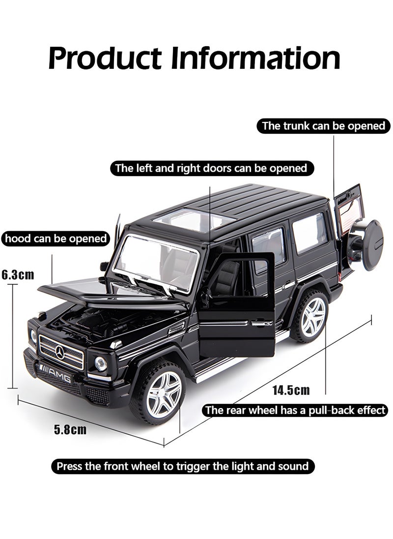 GROIC - 1/32  Mercedes-Benz G-Class Model Car, Zinc Alloy Pull Back Toy car with Sound and Light for Kids,Alloy Collectible Toy Vehicle,Collection Toy - Image 1