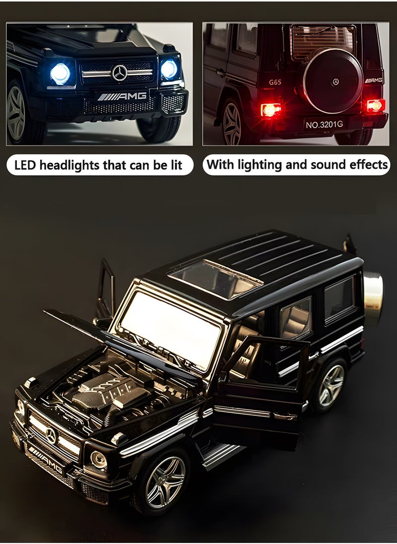 GROIC - 1/32  Mercedes-Benz G-Class Model Car, Zinc Alloy Pull Back Toy car with Sound and Light for Kids,Alloy Collectible Toy Vehicle,Collection Toy - Image 1