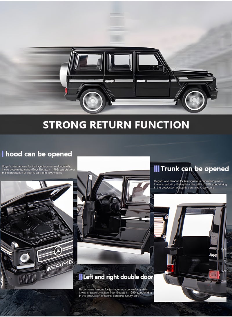 GROIC - 1/32  Mercedes-Benz G-Class Model Car, Zinc Alloy Pull Back Toy car with Sound and Light for Kids,Alloy Collectible Toy Vehicle,Collection Toy - Image 1