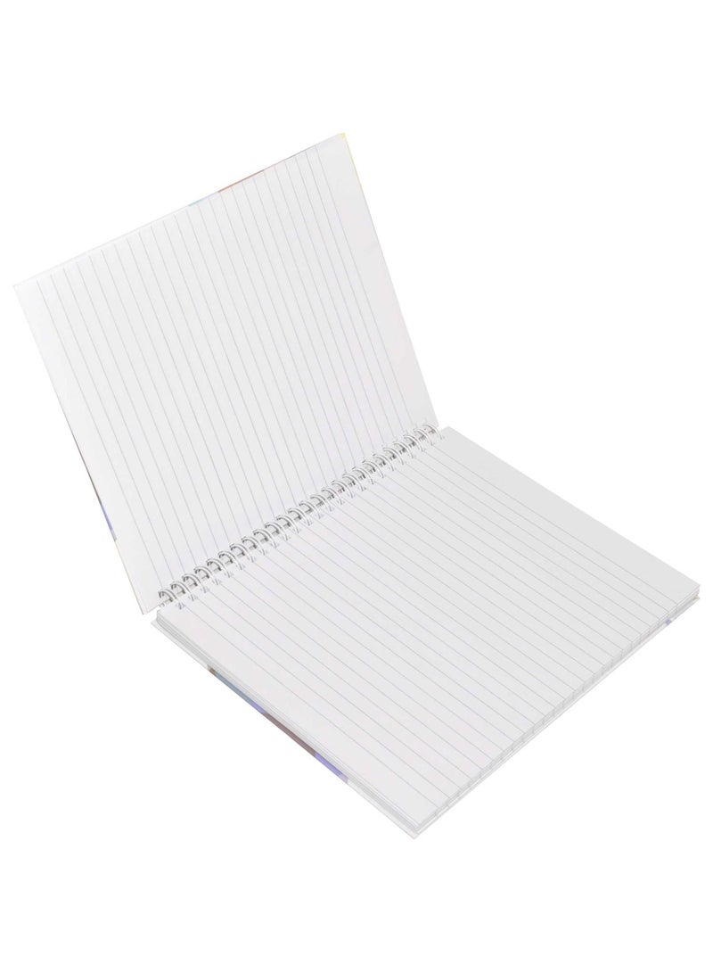 FIS LIGHT Pack of 5  Spiral Hard Cover Notebook, Single Line, 9X7 Inches (22.86 X 20.32 CM) 100 Sheets -LINBS971702 - Image 2