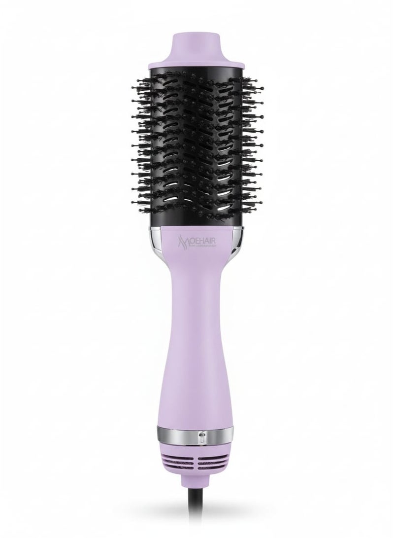 موهير مجفف شعر 2 في 1 وفرشاة تكثيف الشعر MO-7118، أداة تصفيف شعر احترافية للصالونات بقوة 1200 وات مع فوهة قابلة للفصل وإعدادات حرارة مزدوجة ووظيفة النفخ البارد وحماية من الحرارة ومحرك قوي وهادئ للحصول على نتائج ناعمة وخالية من التجعد. - Image 1