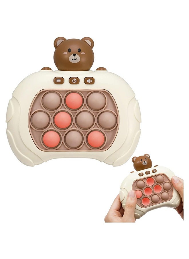 Pop Fidget Games for Kids, Decompression Breakthrough Puzzle Game Machine, Push Bubble Pop Puzzle Game, Quick Push Game Console, Push Button Toy for Kids Girl Boy Birthday Gift.