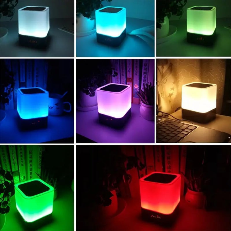 تيكسيم مكبر صوت ذكي للقرآن مع 7 ألوان مع أضواء LED RGB، متوافق مع البلوتوث، شاشة عرض رقمية لأوقات الصلاة، التحكم عبر التطبيق، مصباح متغير الألوان، مشغل صوت إسلامي مع تحكم باللمس - Image 5