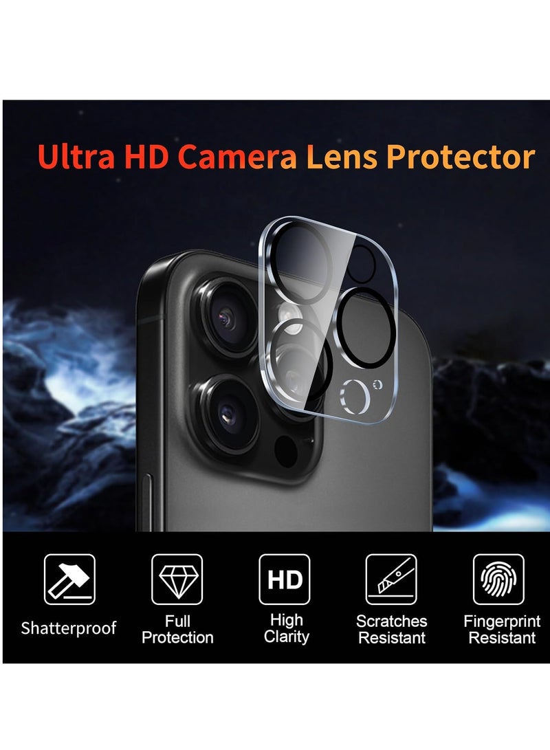 Pack of 2 Privacy Screen Protectors for iPhone 16 Pro Max with 2 Camera Protection, Anti-Spy Screen Protector Camera Protection Film Privacy Film, 9H Hardness, Anti-Scratch, Bubble-Free  - Image 3