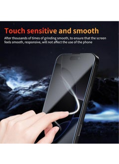 Generic Pack of 2 Privacy Screen Protectors for iPhone 16 Pro Max with 2 Camera Protection, Anti-Spy Screen Protector Camera Protection Film Privacy Film, 9H Hardness, Anti-Scratch, Bubble-Free  - Image 5