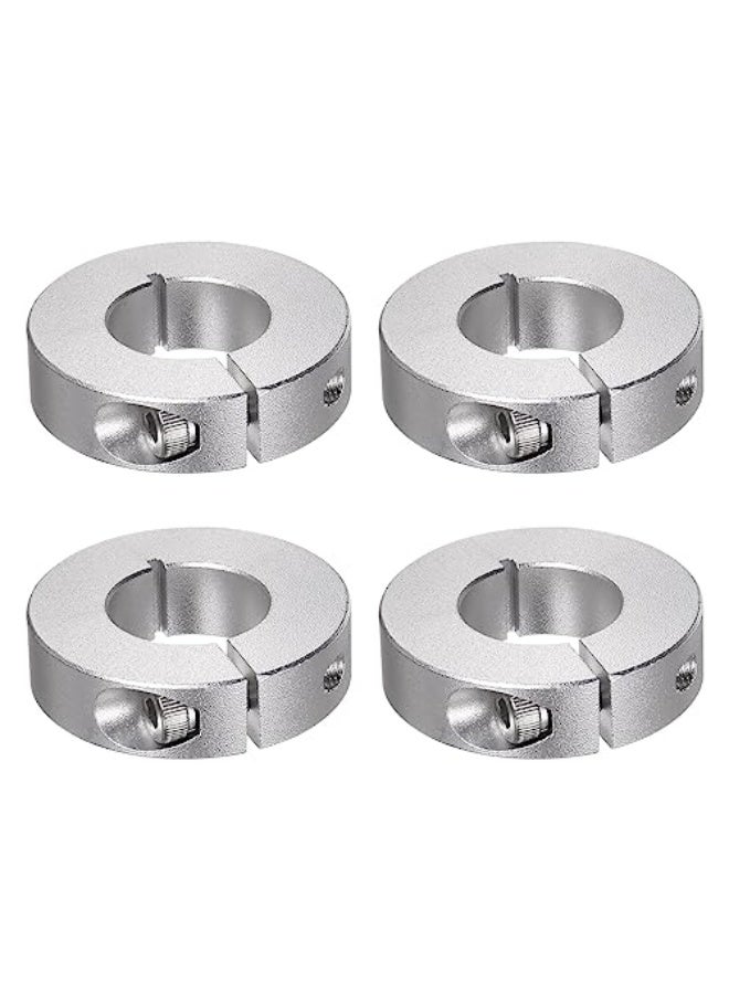 HARFINGTON 4pcs Shaft Collar 22mm Bore Aluminum Alloy Set Screw Split Clamp-On Collars, 45mm OD, 12mm Width, for Wheel Barrow Axle, Gearbox Assemblies, Machine Tools, Industry, Anodization - Image 1