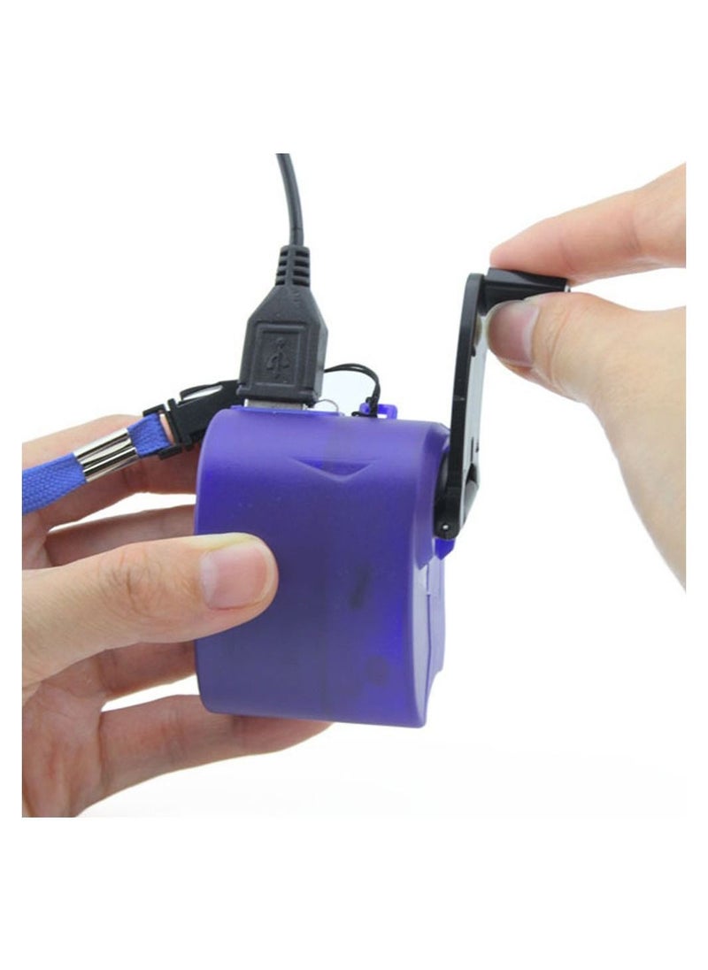 Generic - Universal Smart Mobile Phone/MP4 Hand-cranked USB Port Charging Tool Travel Emergency Manual Electric Dynamo Generator Module Sensor Power Supply for Outdoor Activity - Image 1