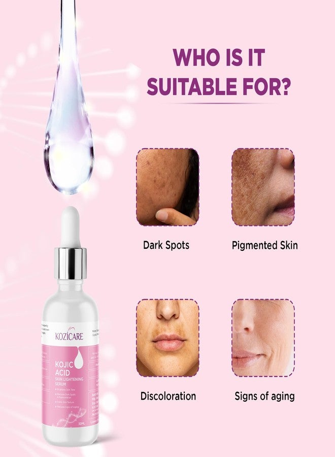 Kozicare Kojic Acid Face Serum For Acne And Dark Spots | Face Serum For Women & Men | Fast Absorbing & Deep Hydration |Helps Achieve a Radiant & Even Tone Skin -30 ML - Image 5