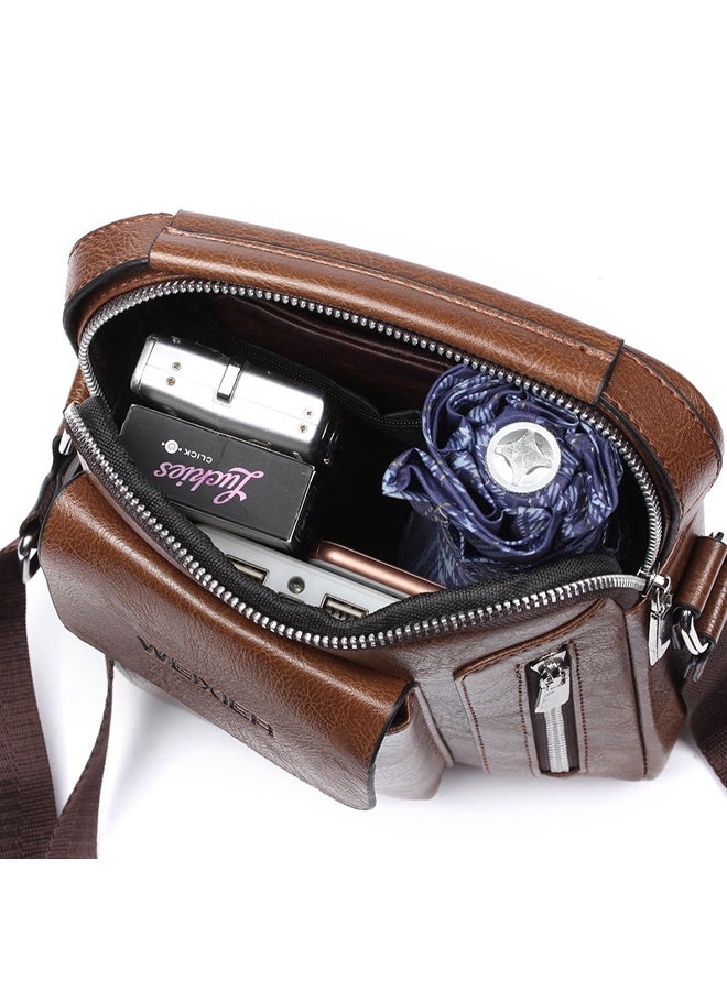 ويكسير حقيبة الرسول الجلدية للرجال - Image 3