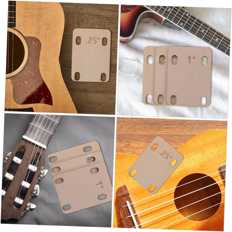 SUPVOX 3Pcs Guitar Neck Shim Thin Spacers for Bass Electric Guitar Adjustment Enhance Comfort Sound Quality Quick Installation Durable Design - Image 5