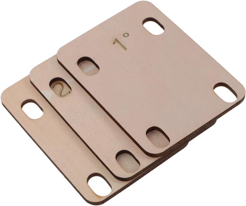 SUPVOX 3Pcs Guitar Neck Shim Thin Spacers for Bass Electric Guitar Adjustment Enhance Comfort Sound Quality Quick Installation Durable Design - Image 1