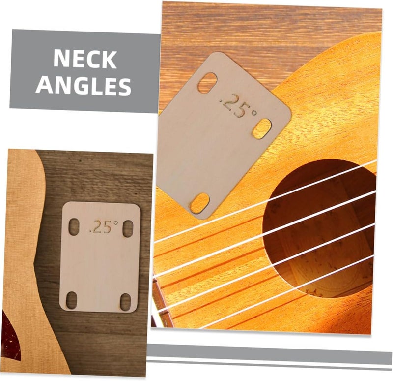 SUPVOX 3Pcs Guitar Neck Shim Thin Spacers for Bass Electric Guitar Adjustment Enhance Comfort Sound Quality Quick Installation Durable Design - Image 4