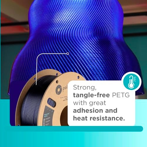 Polymaker PolyLite 3D Printer PETG Filament Translucent Blue 175mm 1kg Legacy PETG Formula Reliable Everyday Filament Strong Layer Bonding Compatible with Most 3D Printers - Image 3