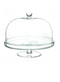 Generic Cake Stand, Transparent Glass Cover, Cake Pan Pastry Candy Dish  - Image 1