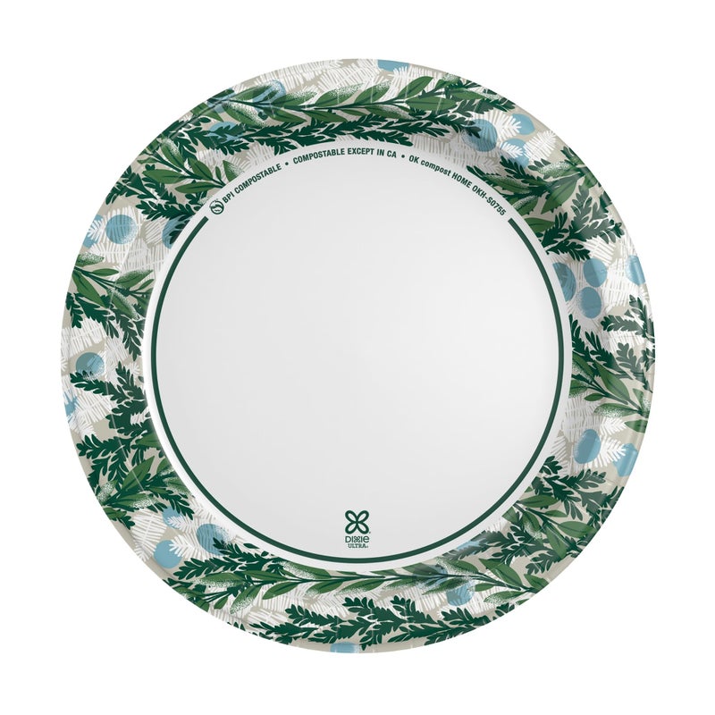 Dixie Ultra Limited Edition Paper Plate, 10 in. Dinner-Size Printed Disposable Plates, 20 ct - Image 2