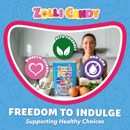Zollipops Clean Teeth Pops Sugar Free Candy with Xylitol, Dye-Free Lollipops - Keto & Diabetic-Friendly, Dentist-Approved Treats for Kids (Natural Fruit Flavors, 6 oz) - Image 5