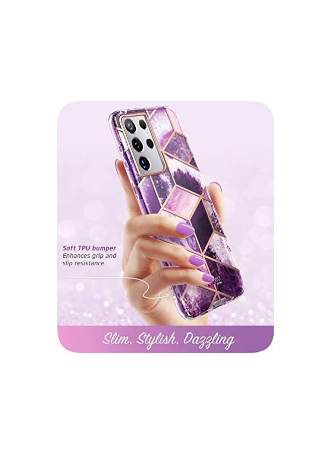 I-blason Cosmo Series for Samsung Galaxy S21 Ultra 5G Case, Slim Stylish Protective Case Without Screen Protector (Ameth) - Image 2