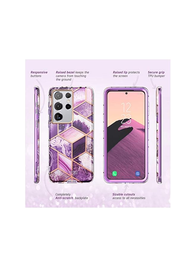 I-blason Cosmo Series for Samsung Galaxy S21 Ultra 5G Case, Slim Stylish Protective Case Without Screen Protector (Ameth) - Image 5