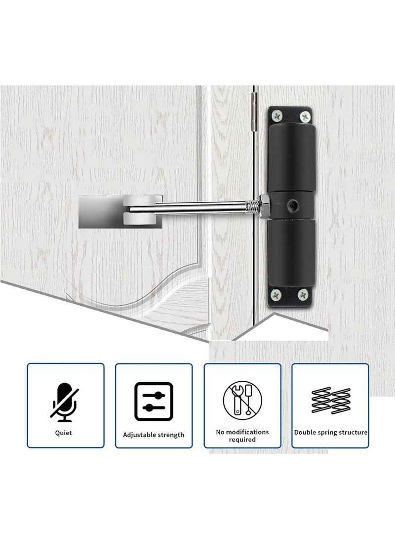Leon Home Automatic safety spring door closer | anti-theft automatic door closing tool-free installation hinged door retrofit automatic closer - Image 2