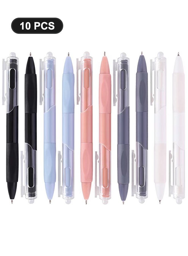 انت 10 أقلام حبر جاف برأس رفيع 0.5 مم - حبر أسود، قبضة فائقة النعومة، كتابة سلسة - مستلزمات المكتب والمدرسة والجامعة وتدوين الملاحظات واليوميات والمنزل والعمل - Image 1