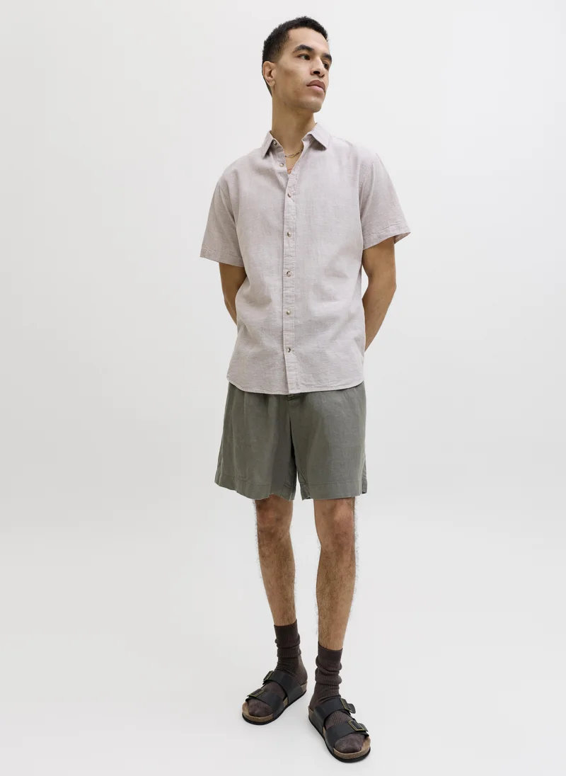 JACK & JONES  JPSTBILL LAWRENCE LINEN SHORTS REG LN for Men | Best Price UAE