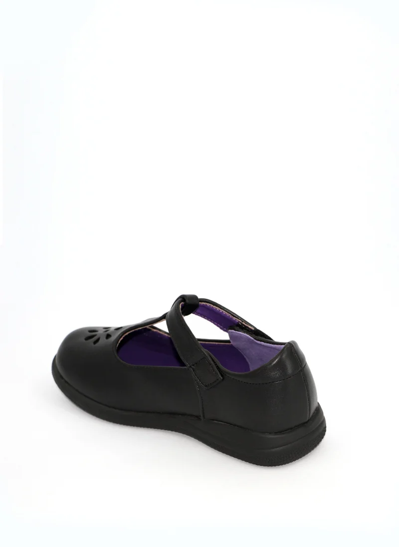 جيومني Girls School Shoes – Comfortable Black Formal Uniform Footwear for Daily Wear | Non-Slip Sole, Durable Stitching, Cushioned Insole | Back to School Essentials