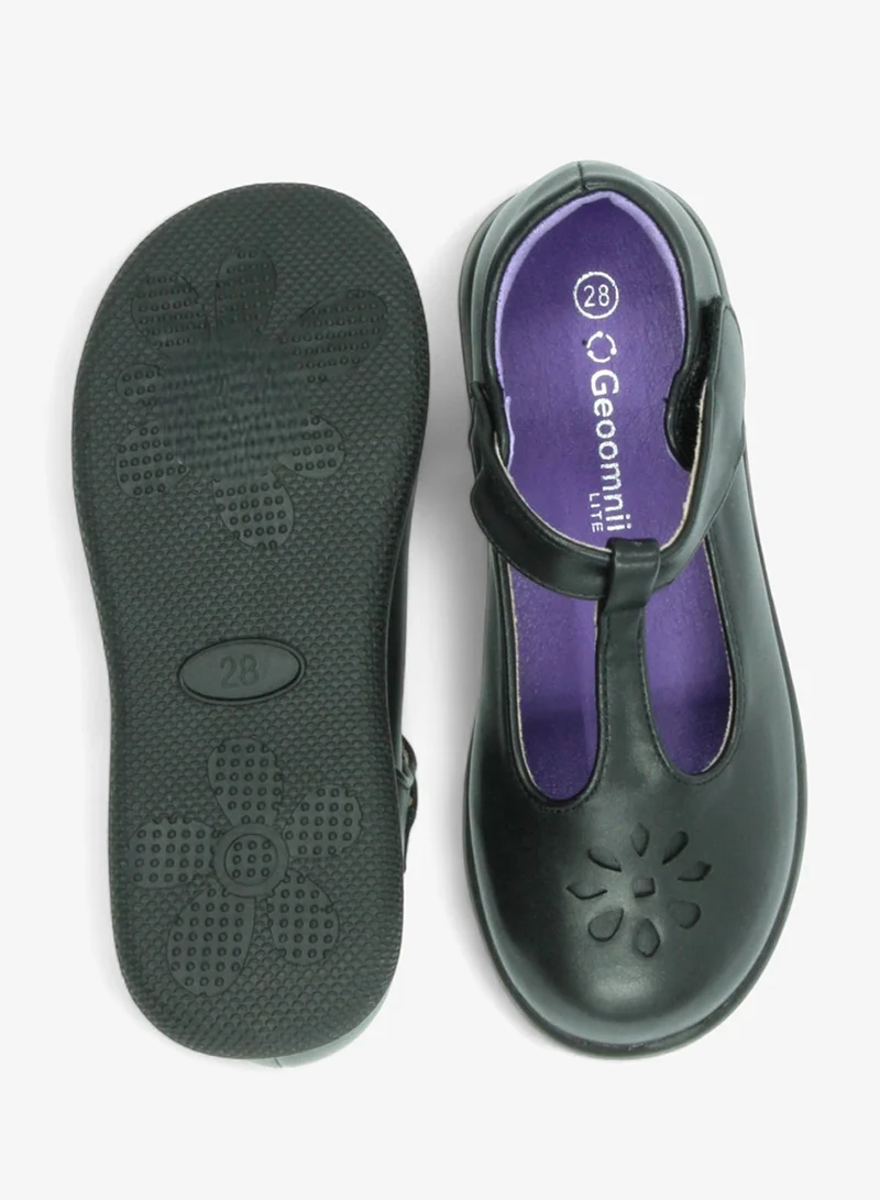 Geoomnii Black Girls School Shoes – Comfortable Black Formal Uniform Footwear for Daily Wear | Non-Slip Sole, Durable Stitching, Cushioned Insole | Back to School Essentials for Women | Best Price UAE