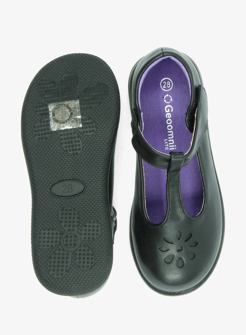 Geoomnii Black Girls School Shoes – Comfortable Black Formal Uniform Footwear for Daily Wear | Non-Slip Sole, Durable Stitching, Cushioned Insole | Back to School Essentials for Women | Best Price UAE