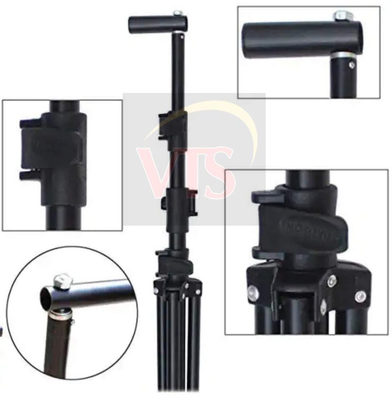 VTS Backdrop Stand Setup Photo Studio Black White Green Backdrop Chroma Key Screen Background for Indoor-Outdoor, Comercial, YouTube Photography - Image 4