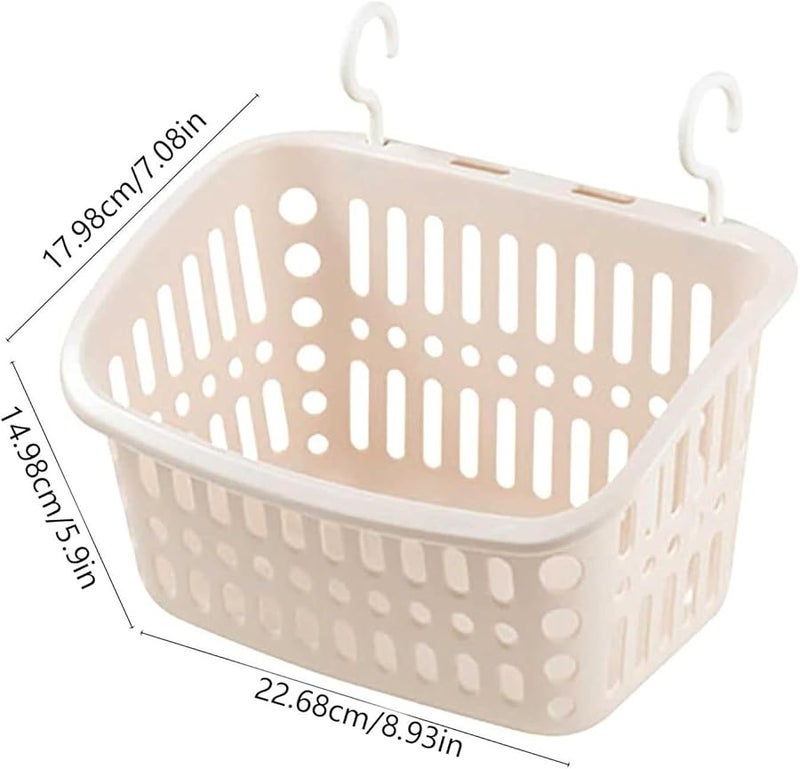 Beige Expandable Pool Basket Holder Portable For Laundry Bathroom Kitchen Garden - Image 5