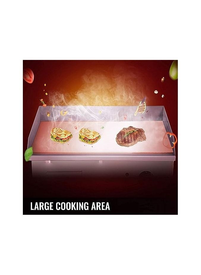 KitchTron - Commercial Electric Griddle Flat Top Grill Stainless Steel Hot Plate 3000W Thermostatic Control - Image 1