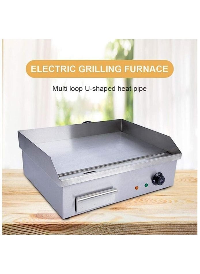 KitchTron - Commercial Electric Griddle Flat Top Grill Stainless Steel Hot Plate 3000W Thermostatic Control - Image 1